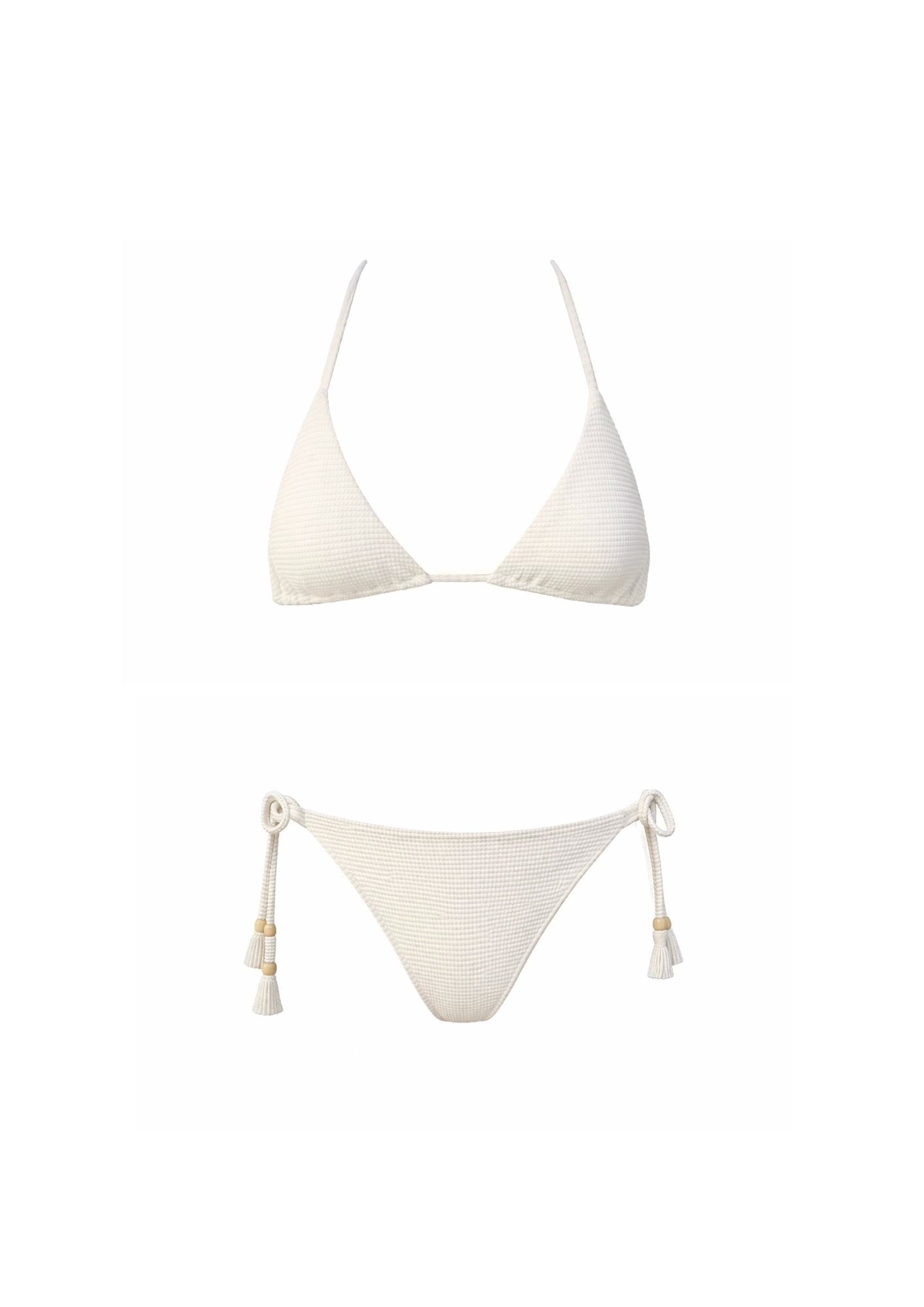 Vanilla Bean - Tie Bottom Triangle Top