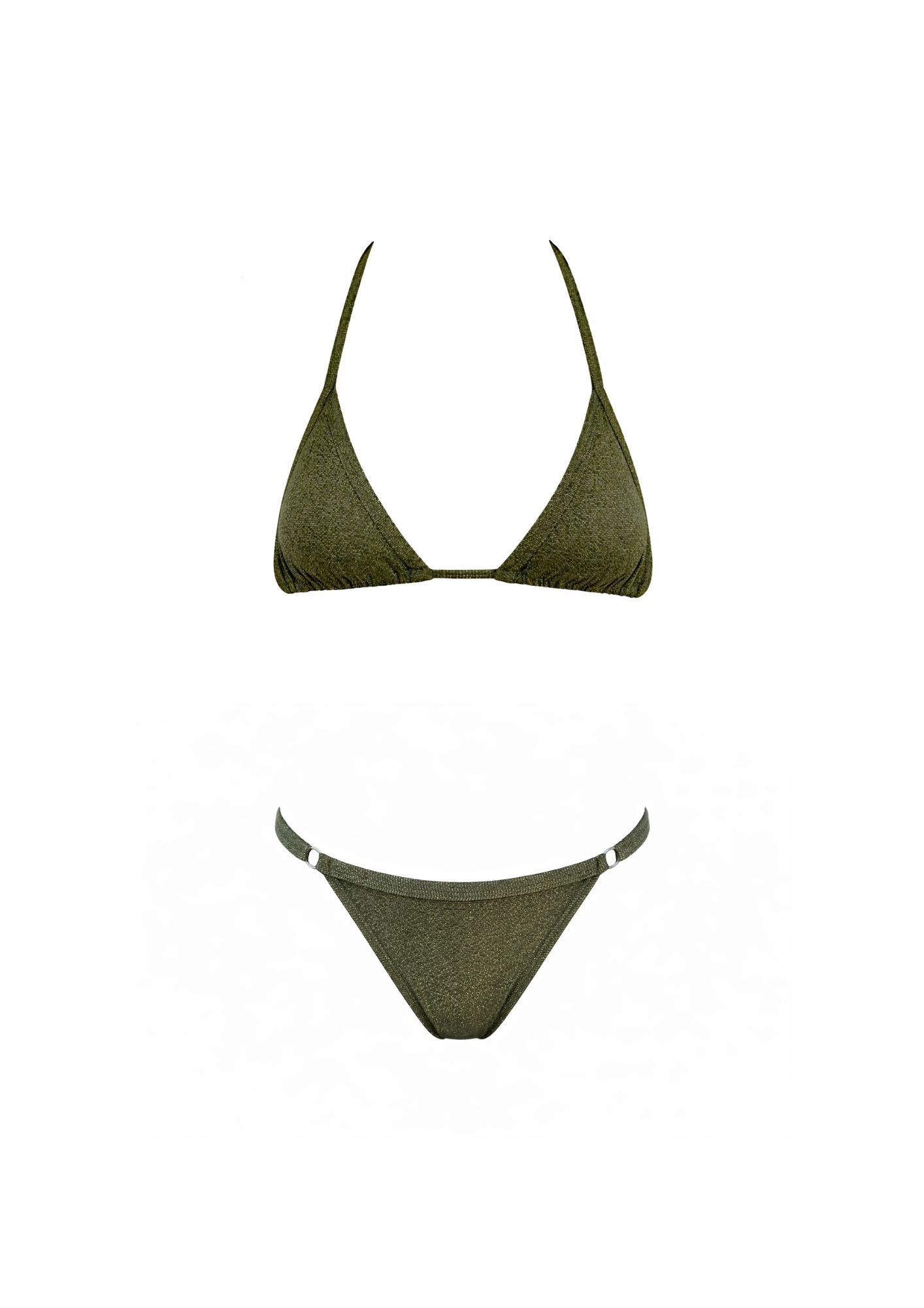 Lumi Olive - Brazilian Bottom Triangle Top