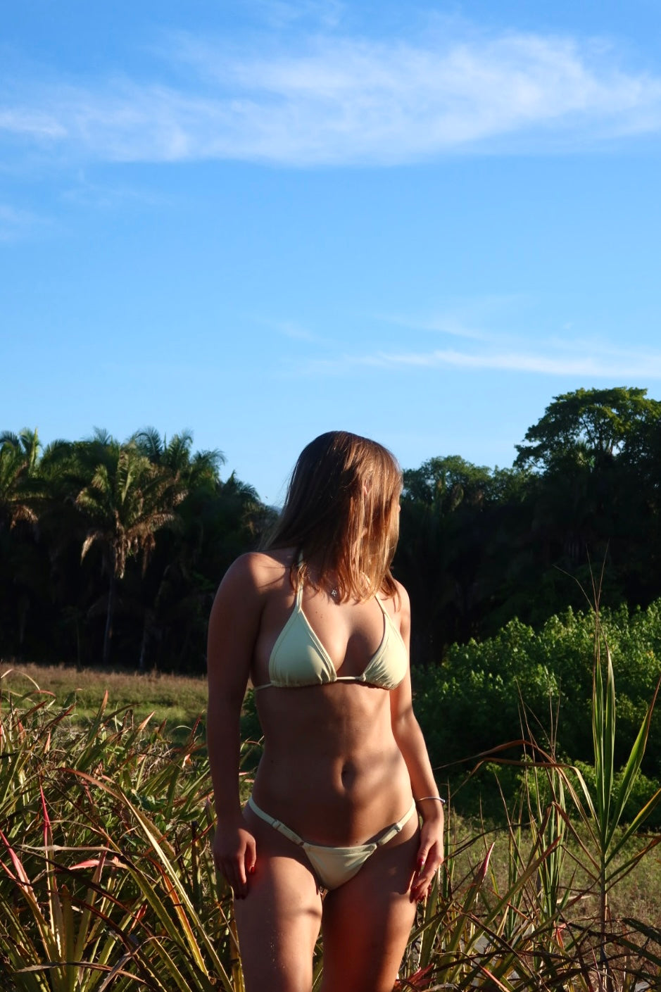 Butter yellow - Brazilian Bottom Triangle Top